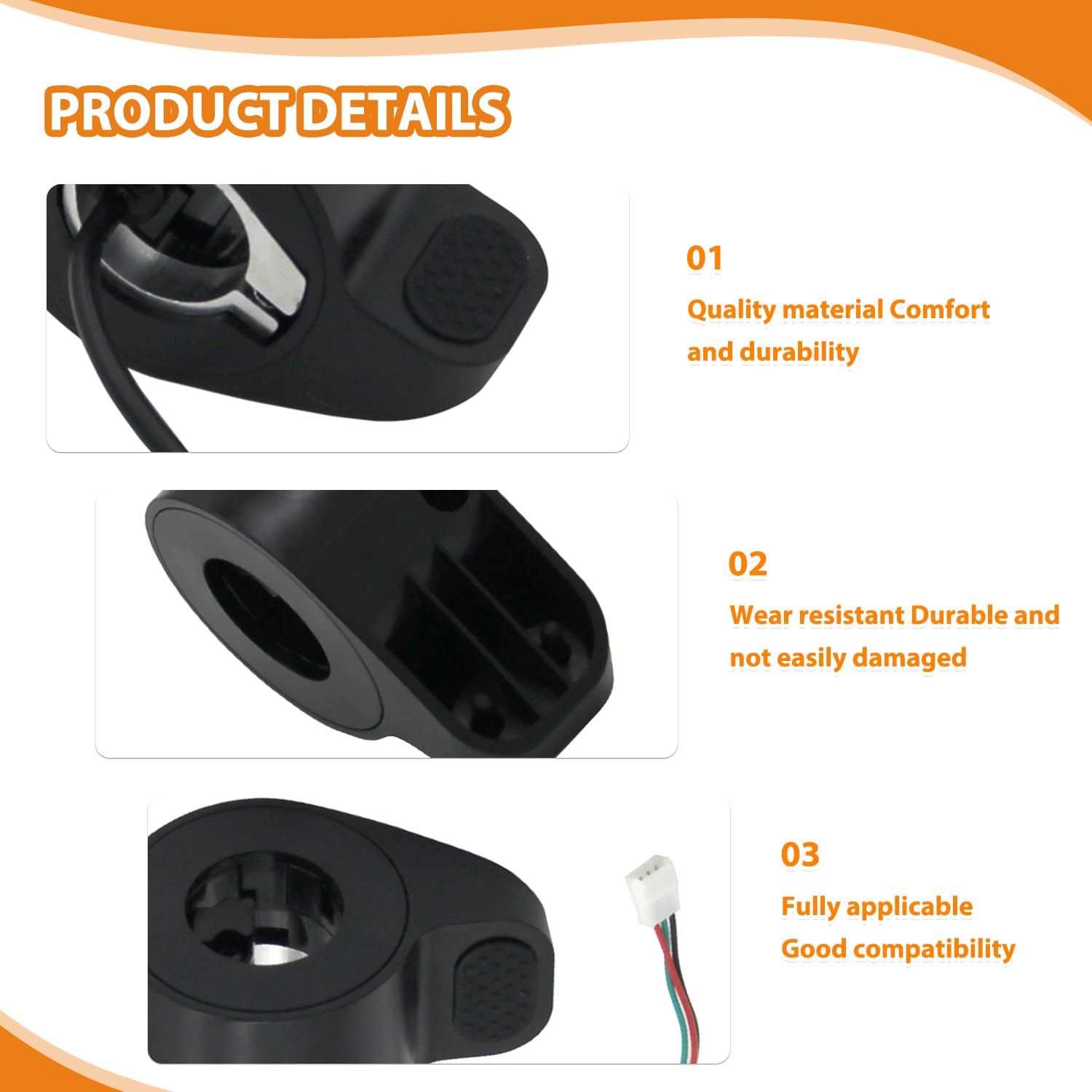 Acelerador Patinete electrico, Control de velocidad del acelerador para scooter eléctrico para Xiaomi Modelos, M365, Essential, Electric Pro