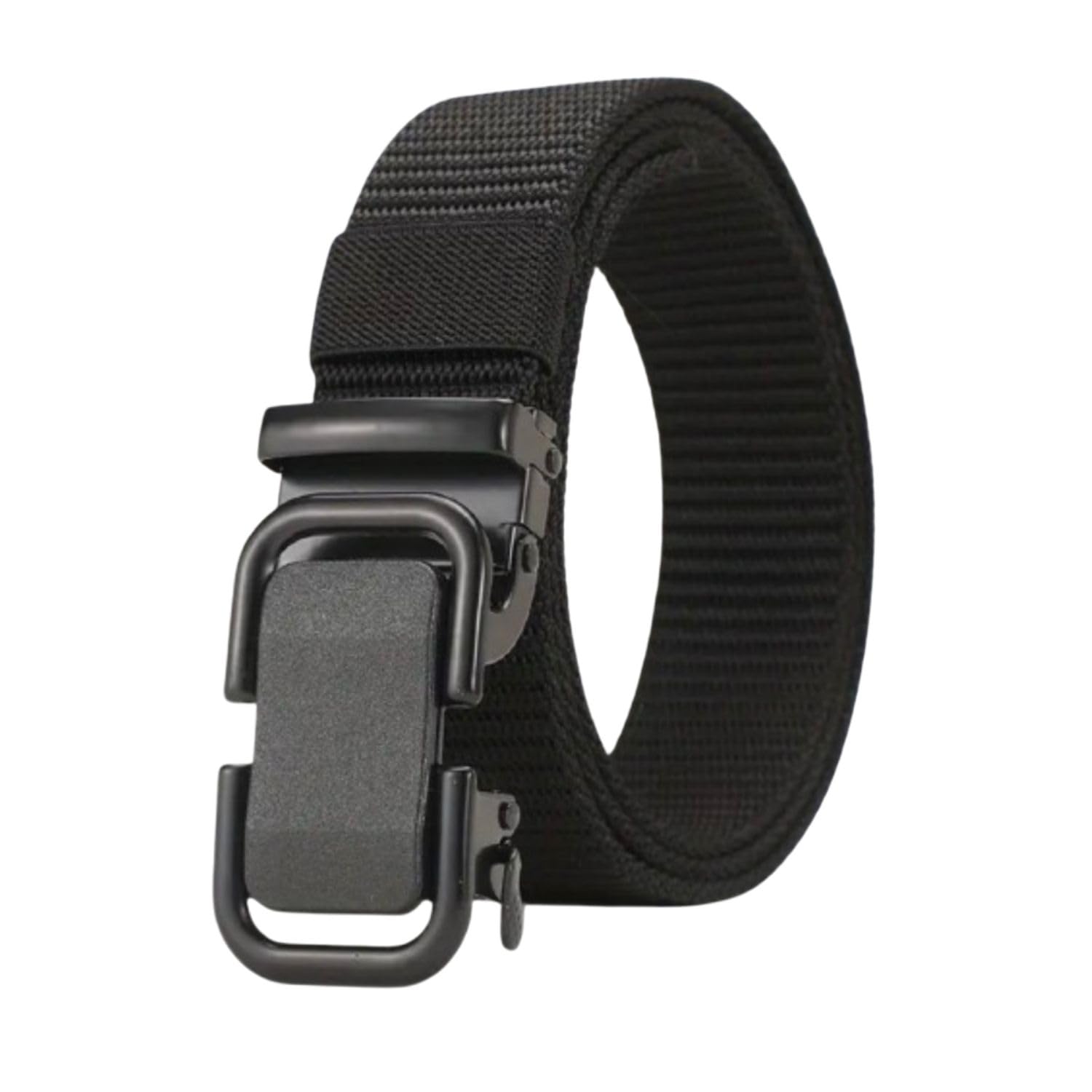 Nylon Belt for Men | Heavy-Duty Autolock Buckle | Adjustable Fit Up to 42" Waist | Breathable, Durable, No-Hole Design | Casual & Formal Belt (Blue, 34)-picture-15