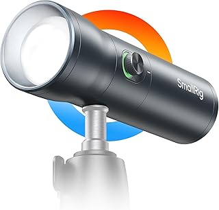 SMALLRIG RF10C RGB-LED-Taschenlampe für Fotografie, 7500mAh Gemustertes Umgebungslicht aus Aluminiumlegierung, 4-farbiges …