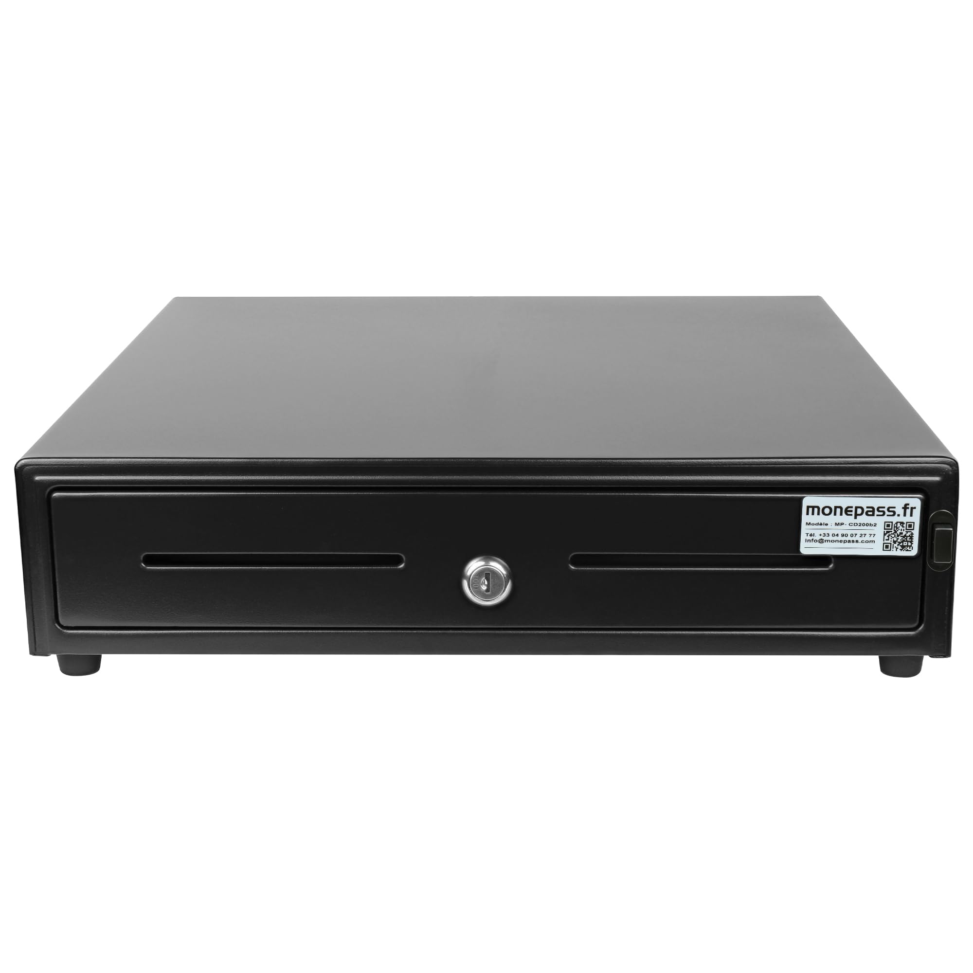 Monepass CD200b2-4B/8C Tiroir-caisse 41 cm à ouverture manuelle avec Insert amovible