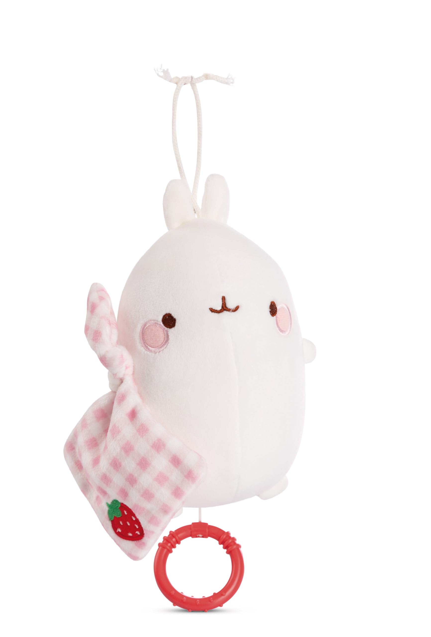 NICI Music box MOLANG 15cm white - Cuddly toy for babies and toddlers to grab, cuddle, discover and fall asleep with - 49475