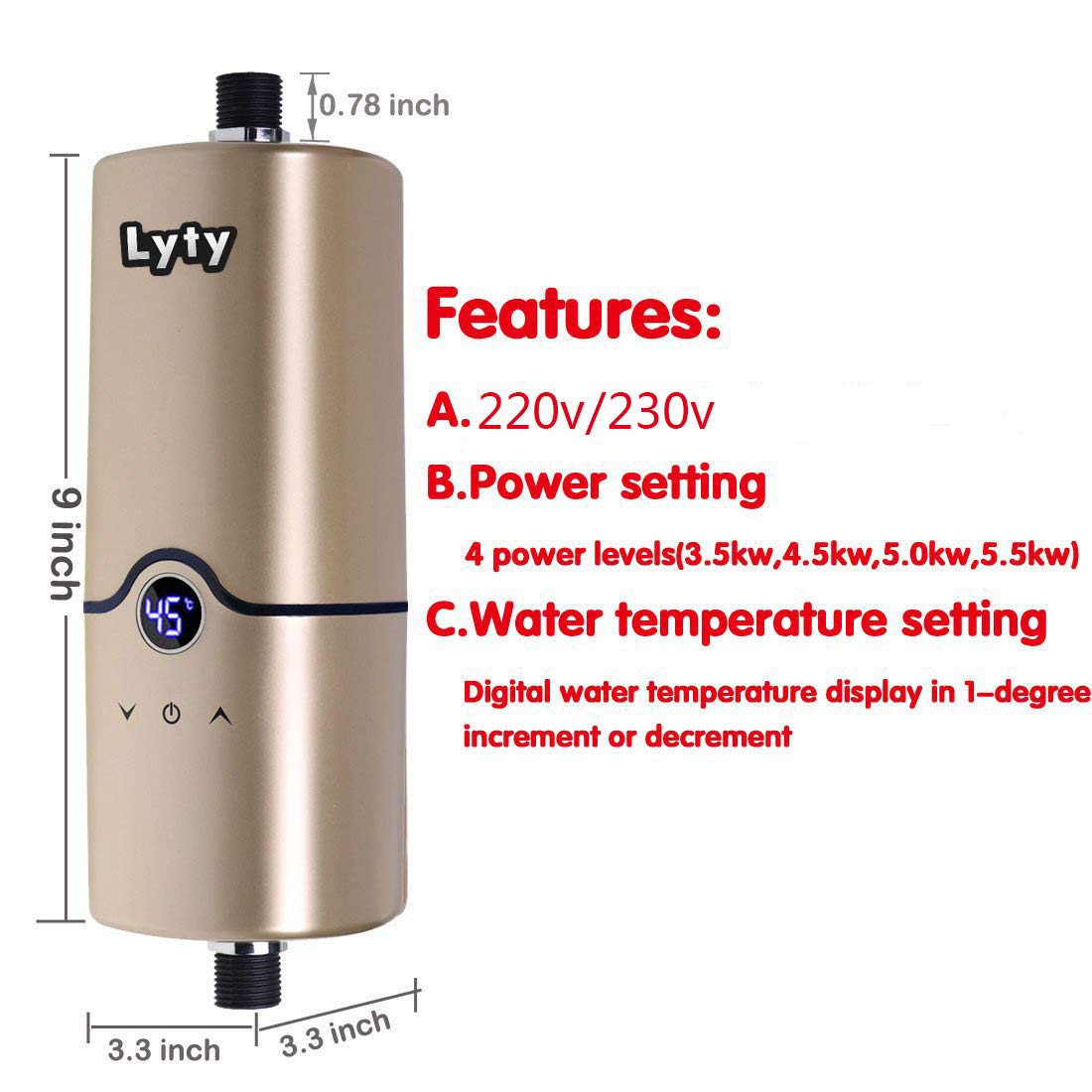 Mini Instant Under Sink Water Heater Electric for Shower Undersink