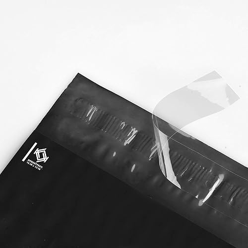 Vista 5 de KKBESTPACK 100 Large Poly Mailers 10x13 Shipping Bags for Small Business – Self Sealing Package Envelopes (10 x 13 Pack of 100, Black)