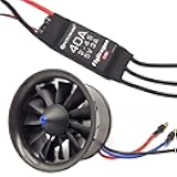 EDF 50mm 4900KV 3S Maximum Thrust 770g 11 Blades Ducted Fan with RC Brushless Motor with ESC 40A(2~4S) Balance Tested for EDF RC Jet Airplane