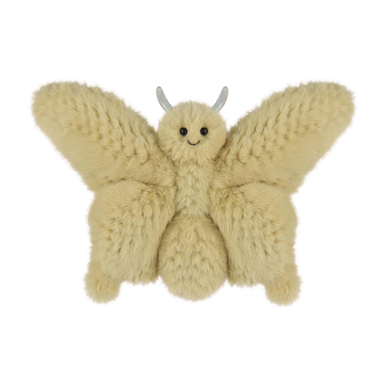 Apricot Lamb Butterfly Plush Stuffed Animals for Kids, Soft Cute Plush Toys for Baby Girl and Boy, Fluffy Butterfly Green 9.5 Inches