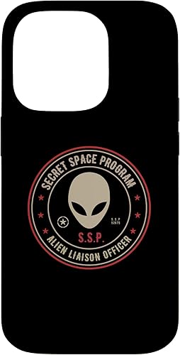 Vista 43 de iPhone 12 Pro Max Secret Space Program / Alien Liaison Officer Insignia Design Case