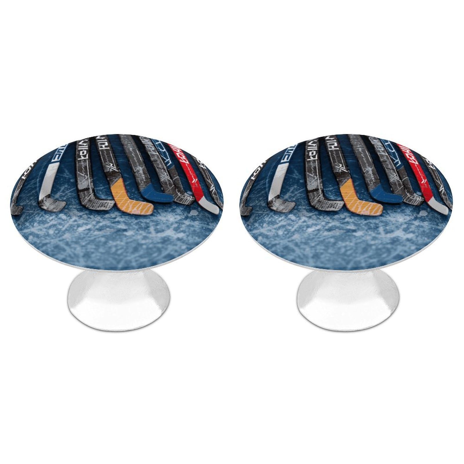Btcowzrv Style Ice Hockey Sticks 2 Pack Cabinet Knobs Drawer Pulls