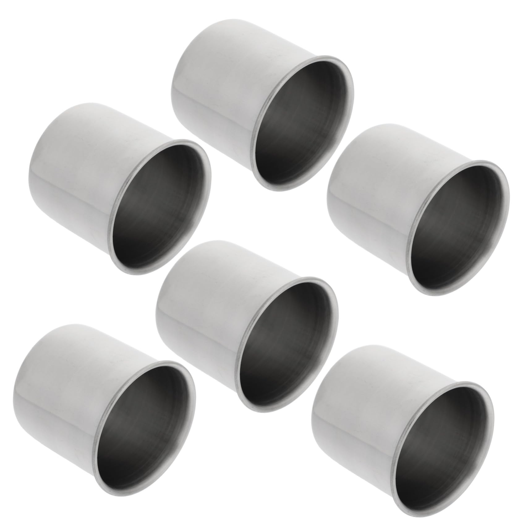6 Piezas Taza medicinal inoxidable taza de medicina vaso de precipitados vaso medidor medidor sin herramienta de medidas acero inoxidable 304 Plata
