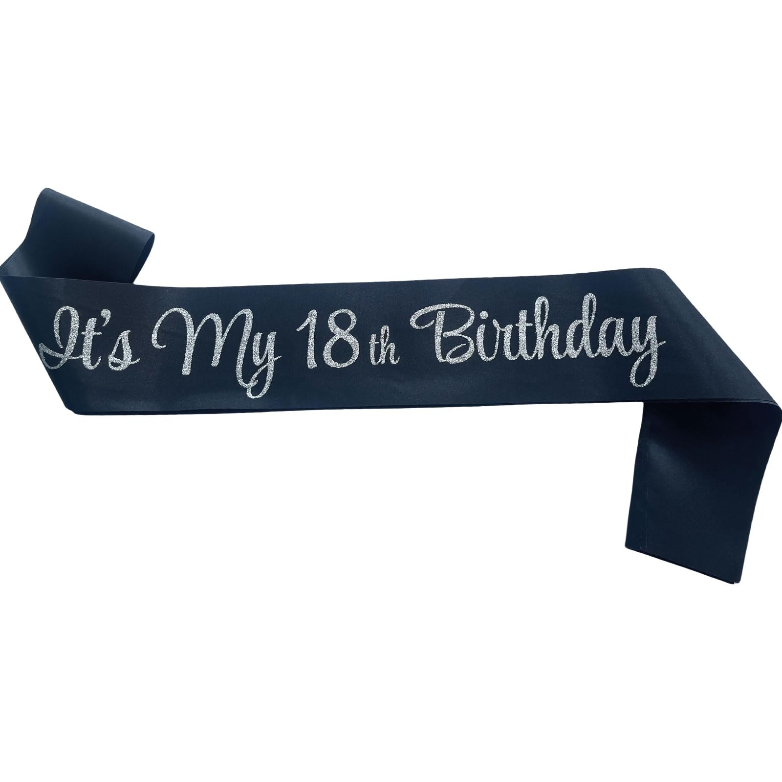 Photo 1 of NAUXIUDSJS It's My 18th Birthday Sash, Birthday Sash for Women, Birthday Princess 18th Birthday Gifts Decorations for Happy 18th Birthday Party Favor Supplies,Black Silver