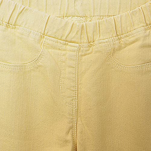 Image of Blink Street Girl's Skinny Jeans (BS-1505-16 Pastel Yellow 7 /8YR)