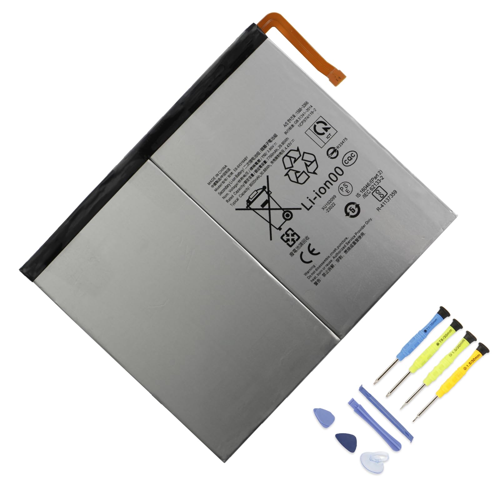 美品 Galaxy Tab S9 FE Sペン付 SM-X510バッテリー97% Amazon.com: MULS EB-BX516ABY Tablet Battery Replacement for