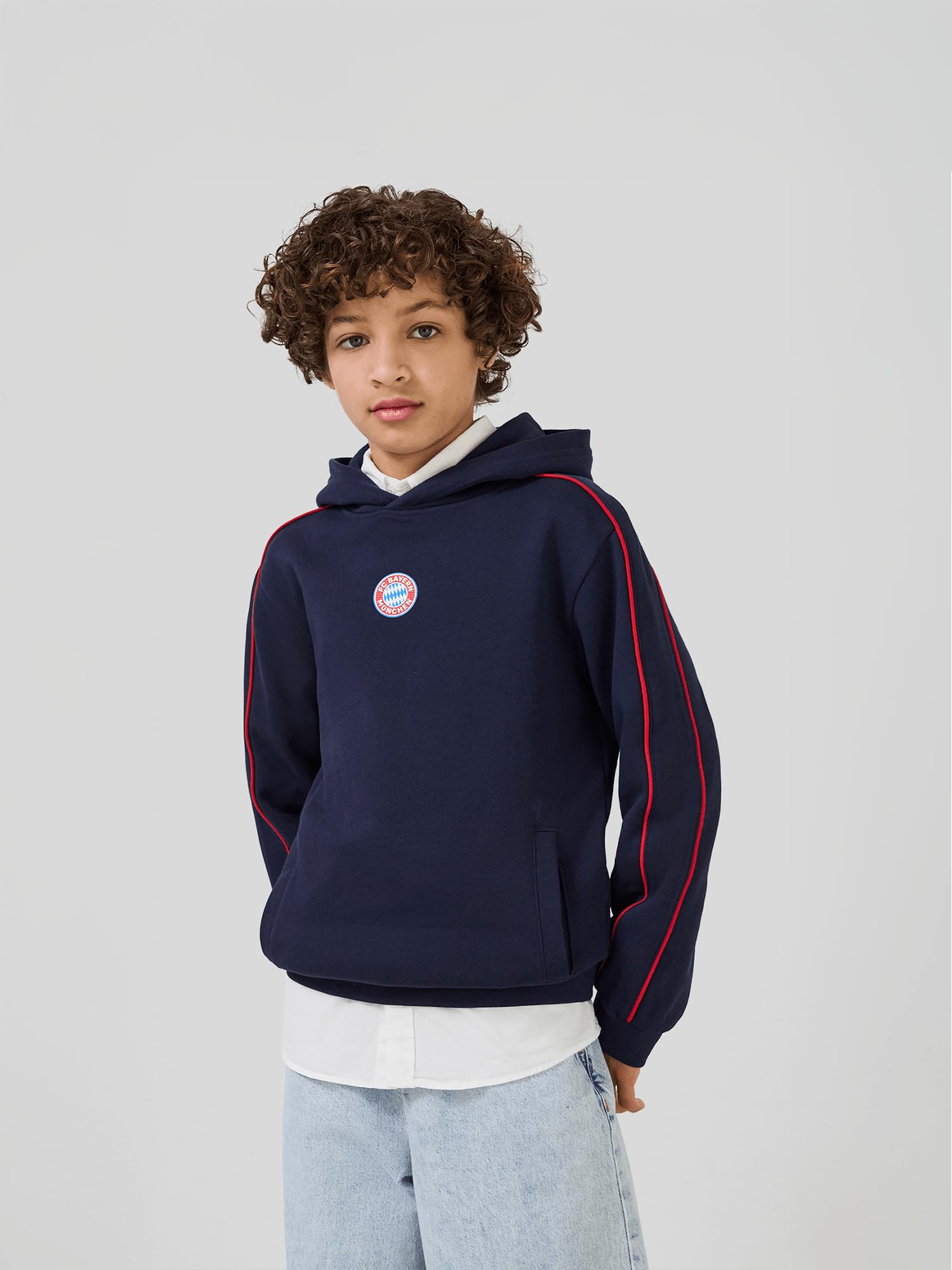 FC Bayern München | Hoodie Essentials | Kinder | Navy