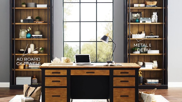 Amazon.com: Martin Furniture Toulouse 3 Bookcase Wall, Brown