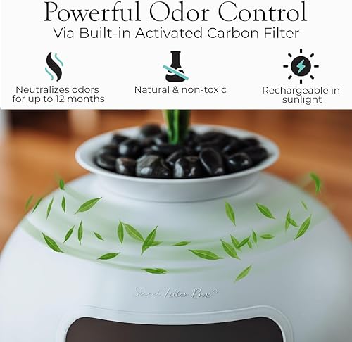 Miniatura 3 de Caja de arena secreta de Bundle  Bliss - Caja de arena oculta con filtro de carbono de control de olores planta sintética y piedras reales perfecta