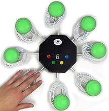 Trebisky Buzzer for Game Show, Educational and Classroom Quiz, Family Games Night, Jeopardy Trivia, Set of 8 LED Light Answer Buzzers, System w/ 3ft Cables,Back to School(System 2nd Gen)