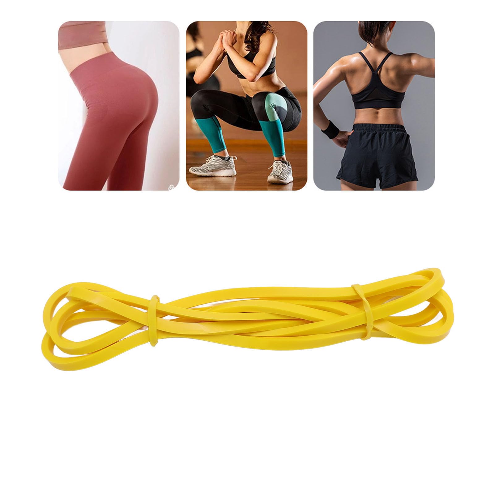 Banda de Ejercicio Látex 5-15 LB 6.4 Mm, Alta Elasticidad
