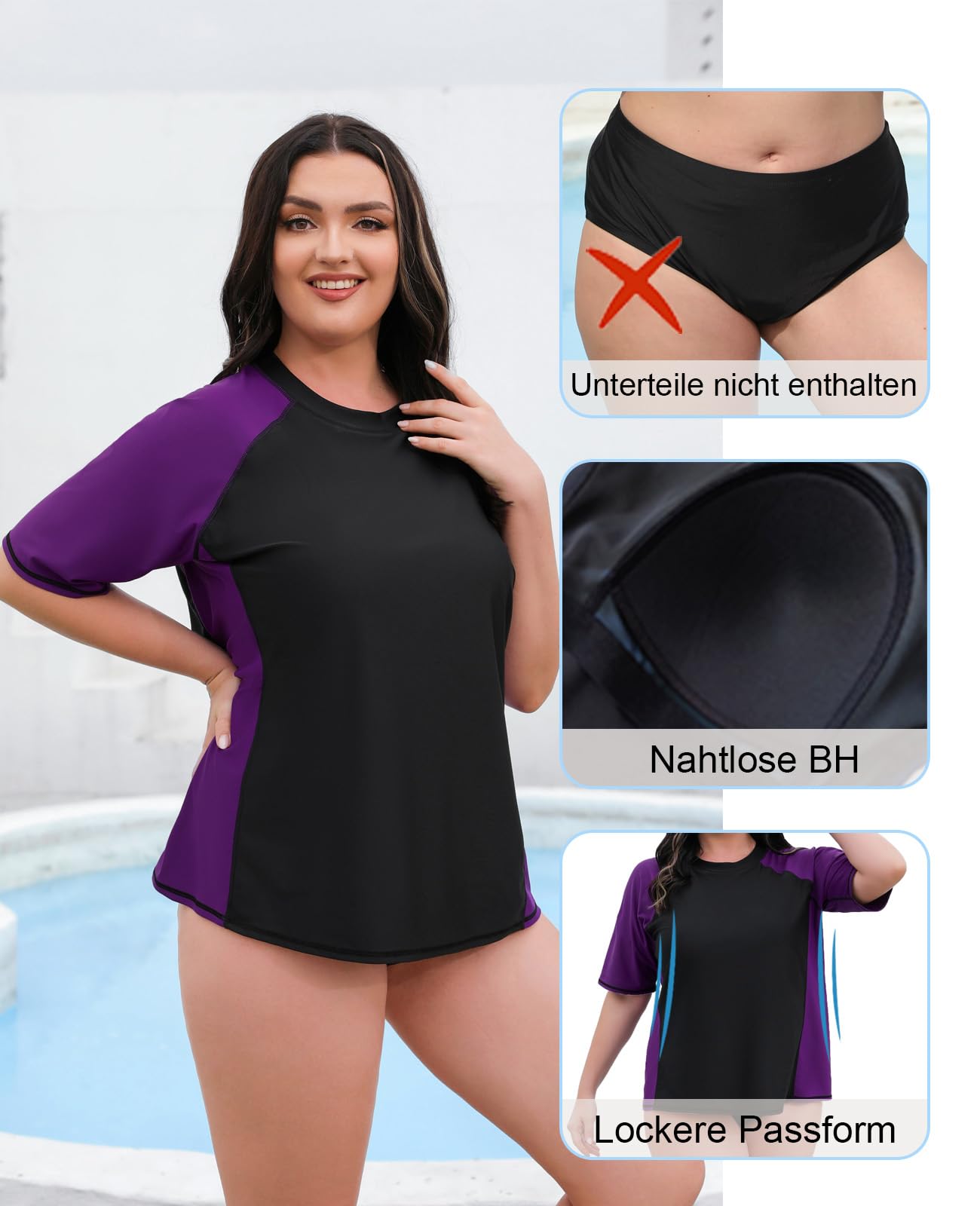 Halcurt Rash Guard Maillot de bain