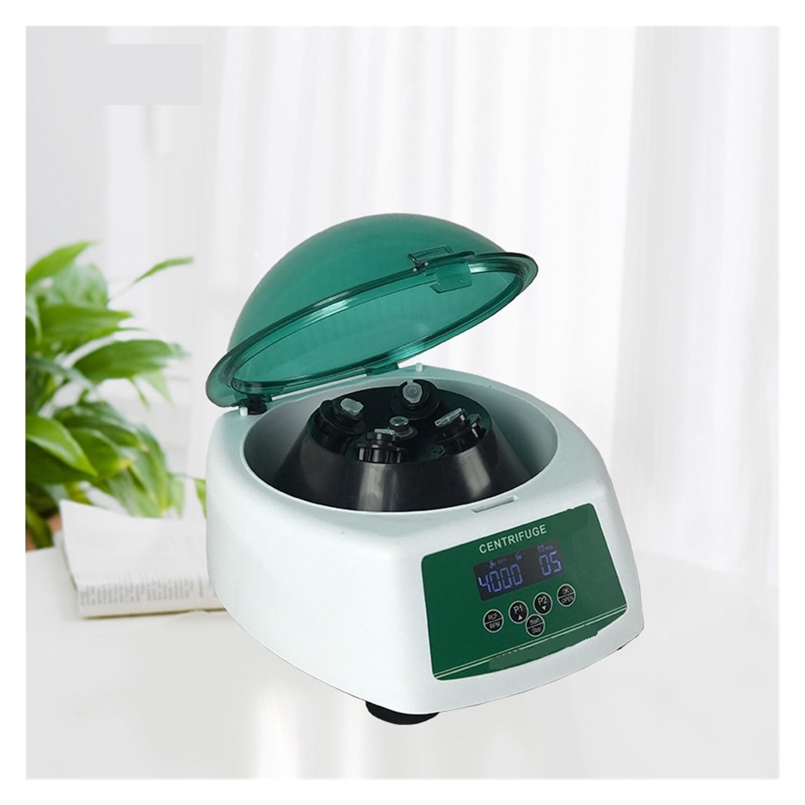 Máquina centrifugadora, Máquina Centrifugadora De Sobremesa, Minicentrífuga Laboratorio, Pequeño Separador Suero Centrífugo Baja Velocidad Mano(LC-05MC 6 * 20ML)
