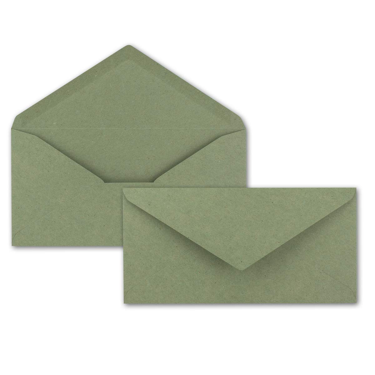 FarbenFroh by Gustav Neuser 50 x A4 Writing Paper Sets with DIN Long Envelopes, Wet Seal, Craft Paper, Green - Image 4