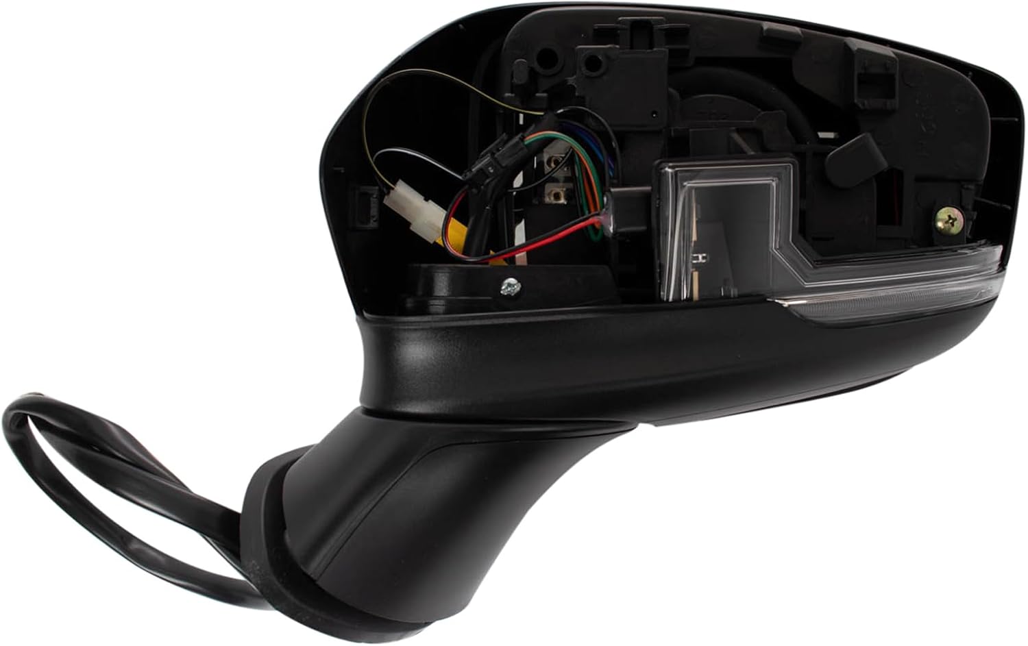 TRQ Driver Side Mirror Assembly Power Heated Blind Spot Turn Signal Foldaway Compatible with 2017-2021 Mazda 6
