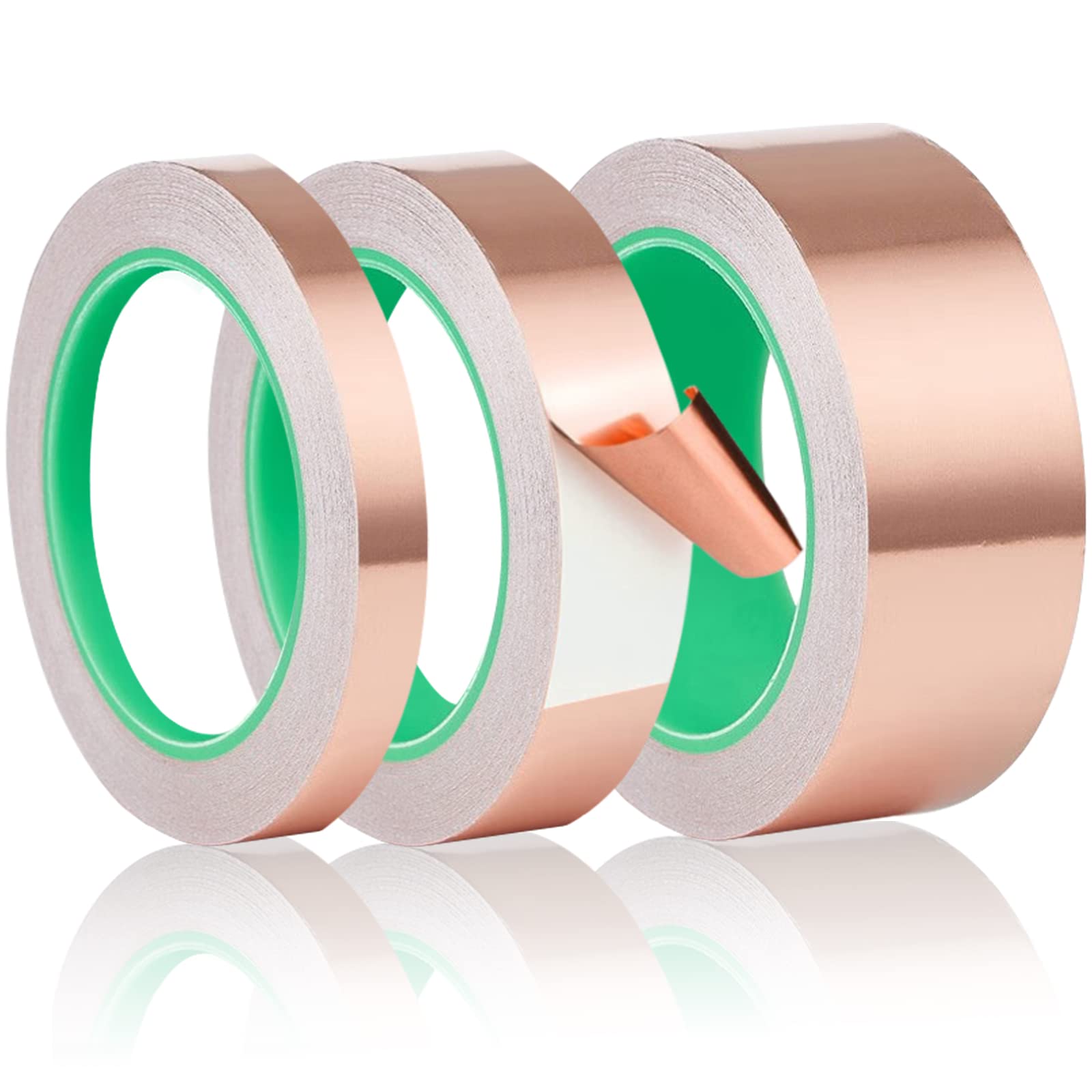 Senvenelec Ruban De Blindage Cuivre Conducteur Double Face 6mm X 50m (Lot De 2) - EMI RF Soudure Circuits