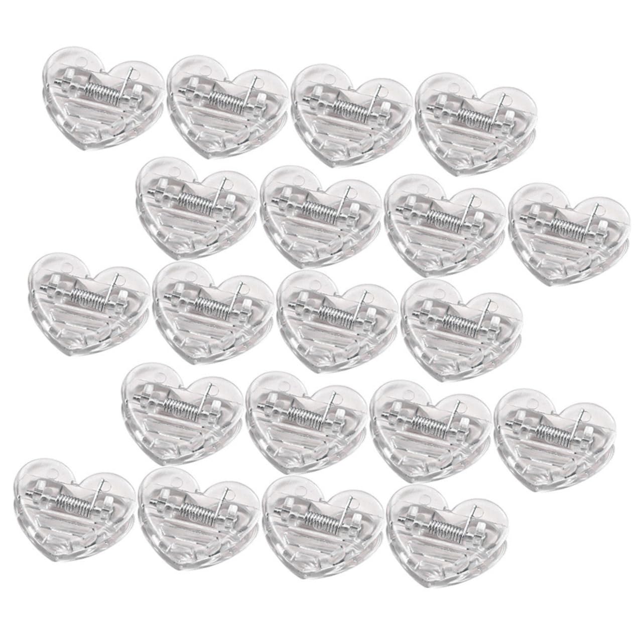 LALAFINA 160pezzi Clip Trasparenti Adorabili Fermagli per Documenti Decorazioni Natalizie e Accessori