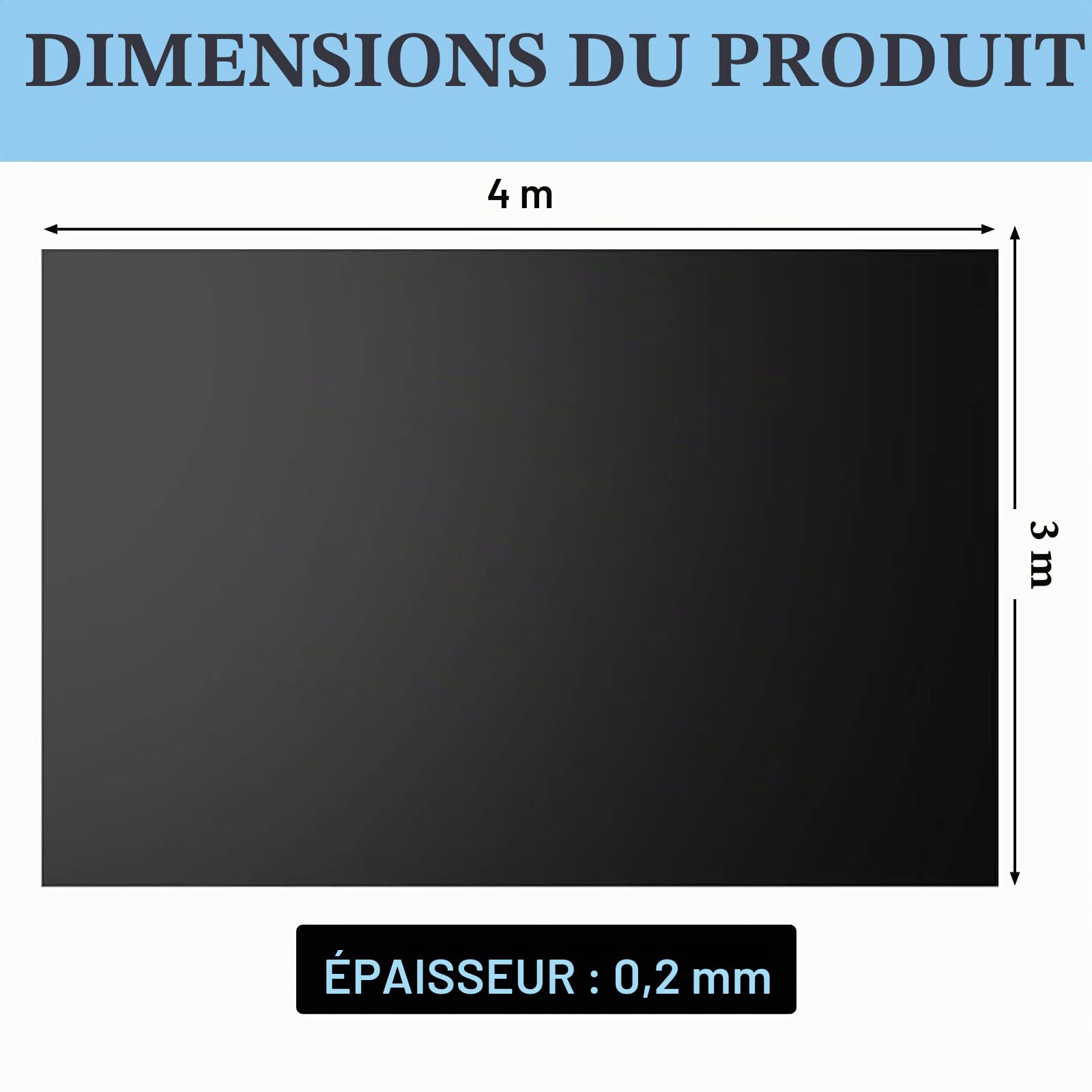 Bâche Bassin Extérieur 0.2mm Epaisseur, Bâche pour Bassin, Liner De Bassins pour à Poissons Jardin pour Bassins d'Agrément, Cascade Revêtement d'Étang (0.2 * 3 * 4)