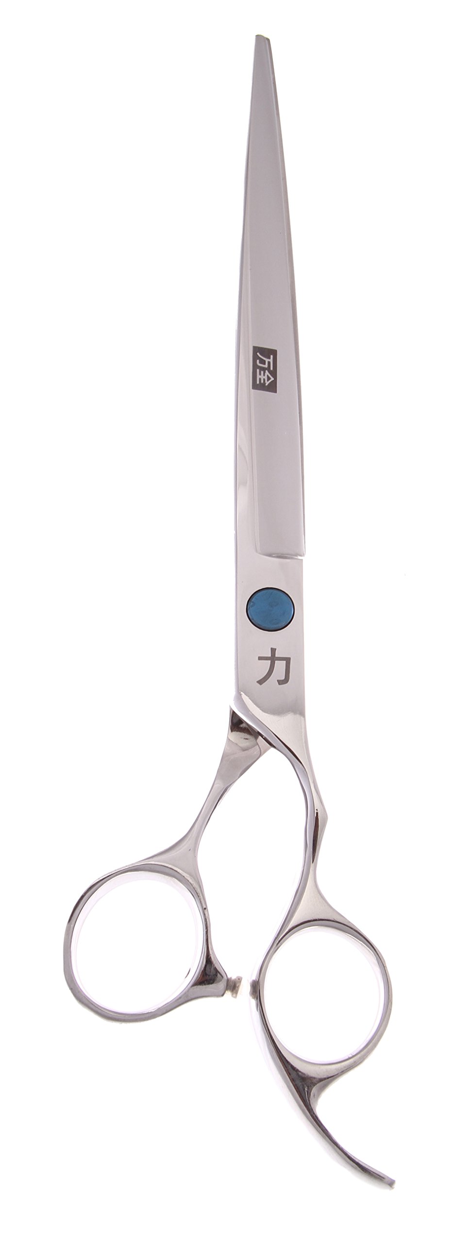 ShearsDirect 440C Japanese Stainless Steel Cutting Shear with Offset Handle and Fixed Finger Rest, 8