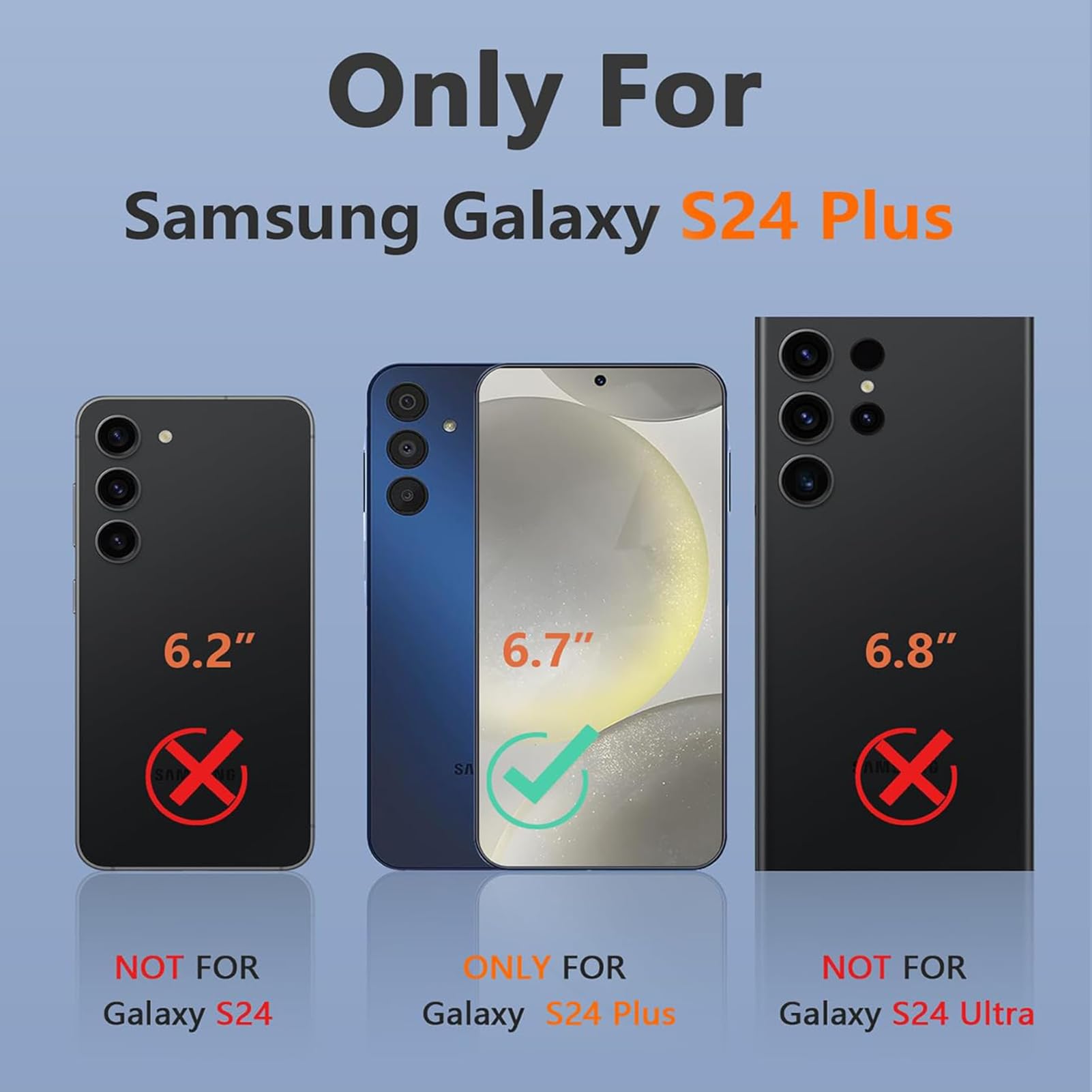 Battery Case for Galaxy S24 Plus, 2024 Newest 12000mAh Portable Protective Wireless Charging Case Compatible with Galaxy S24 Plus 5G (6.7 inch) Rechargeable Extended Battery Pack Charger Case (Black)