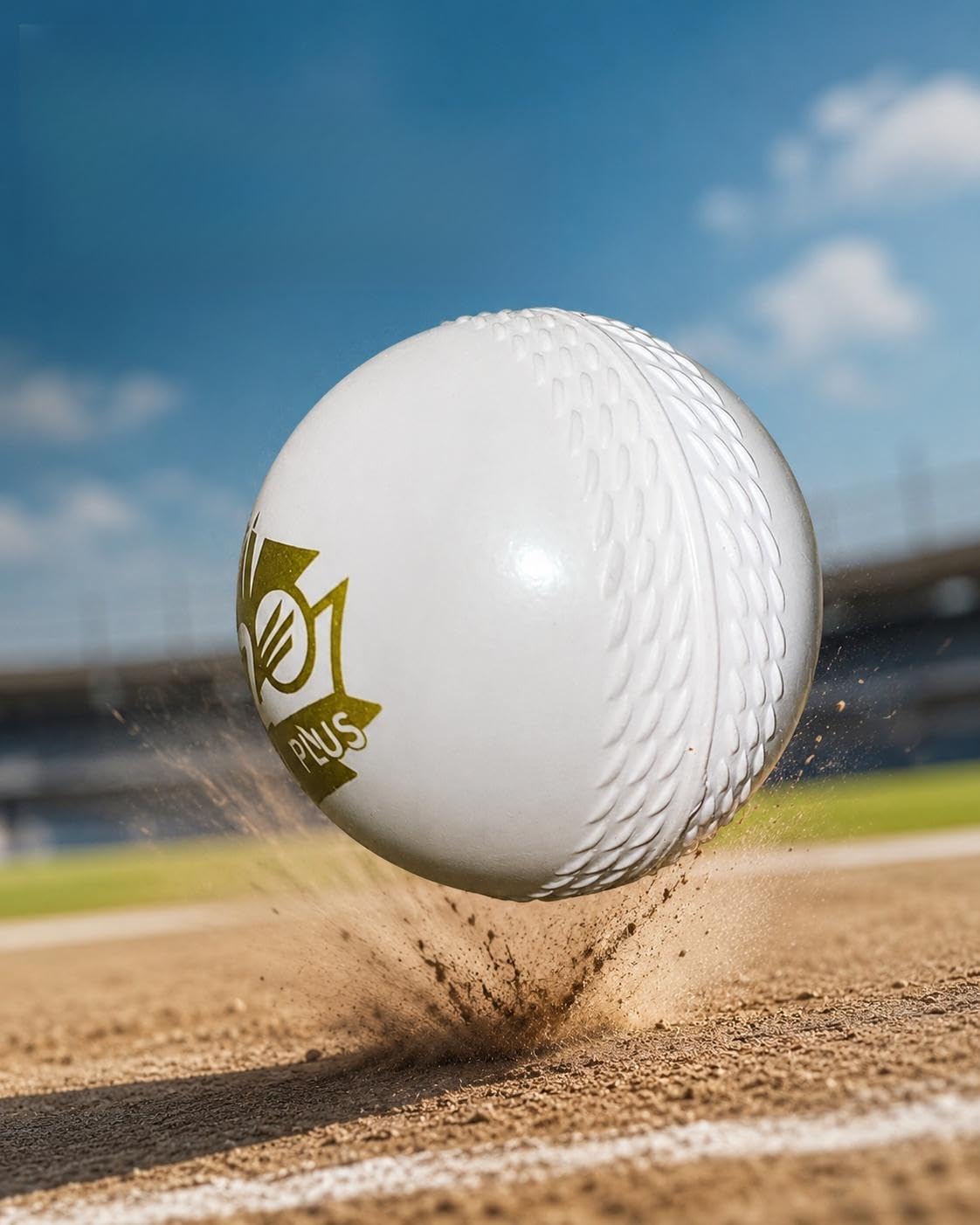 RASCO T20 Plus Hard Cricket Ball, White | More Bounce, High Performance, T20 Format, Seamed Construction, Stadium Grade-picture-14