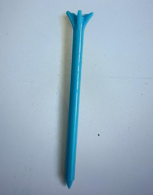 83MM/3 Inch 5 pronged ZERO FRICTION plastic golf tees (SKY BLUE)