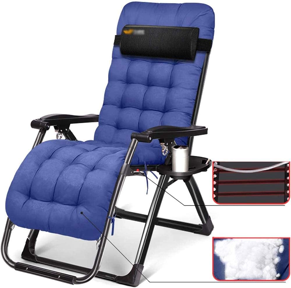 Chaise zéro gravité pliante avec porte-gobelet pour jardin