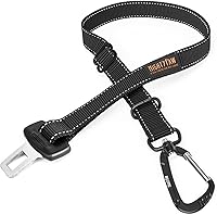 Mighty Paw Dog Seat Belt for Car - Heavy-Duty Adjustable Harness with Aviation Aluminum Carabiner for Small to Large Dogs
