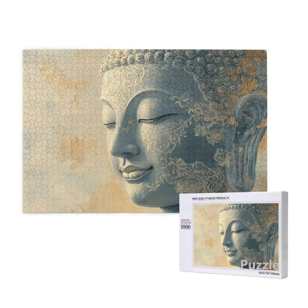 Puzzle dla dorosłych 3000 sztuk, wzór rzeźby Zen, duże wyzwanie dla początkujących, rękodzieło dla dorosłych, z opakowaniem na prezent, dekoracja ścienna, prezenty dla kobiet, 122 x 81 cm, model 1201