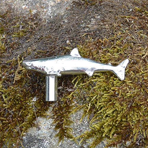 Shark Kitchen Knobs, Shark Drawer Knobs, Cabinet Knobs, Not A Real Shark Amazon, Handmade, in Fine Pewter, by William Sturt - Image 4