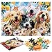 FANTINE Pet Family Puzzle 1000 Piezas, Rompecabezas Imposible, Juego de Habilidad para Toda la Familia, Colorido Juego de Rompecabezas, Rompecabezas para Adultos a Partir de 14 años