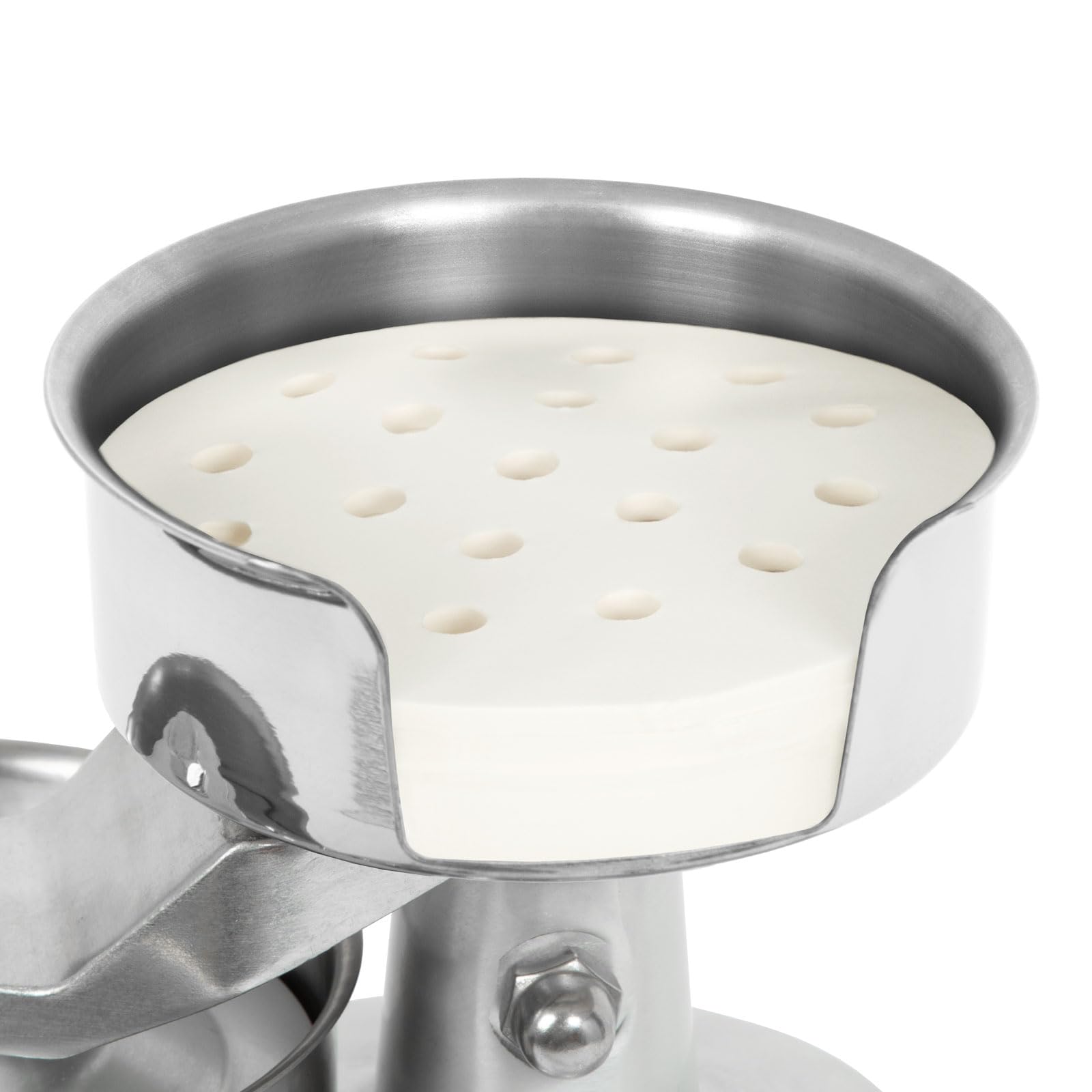 VERTES Hamburgatrice Pressa per Hamburger in acciaio inossidabile, per la produzione professionale di hamburger con un diametro di 13 cm, inclusi 500 carta cerata, piedi in gomma robusti
