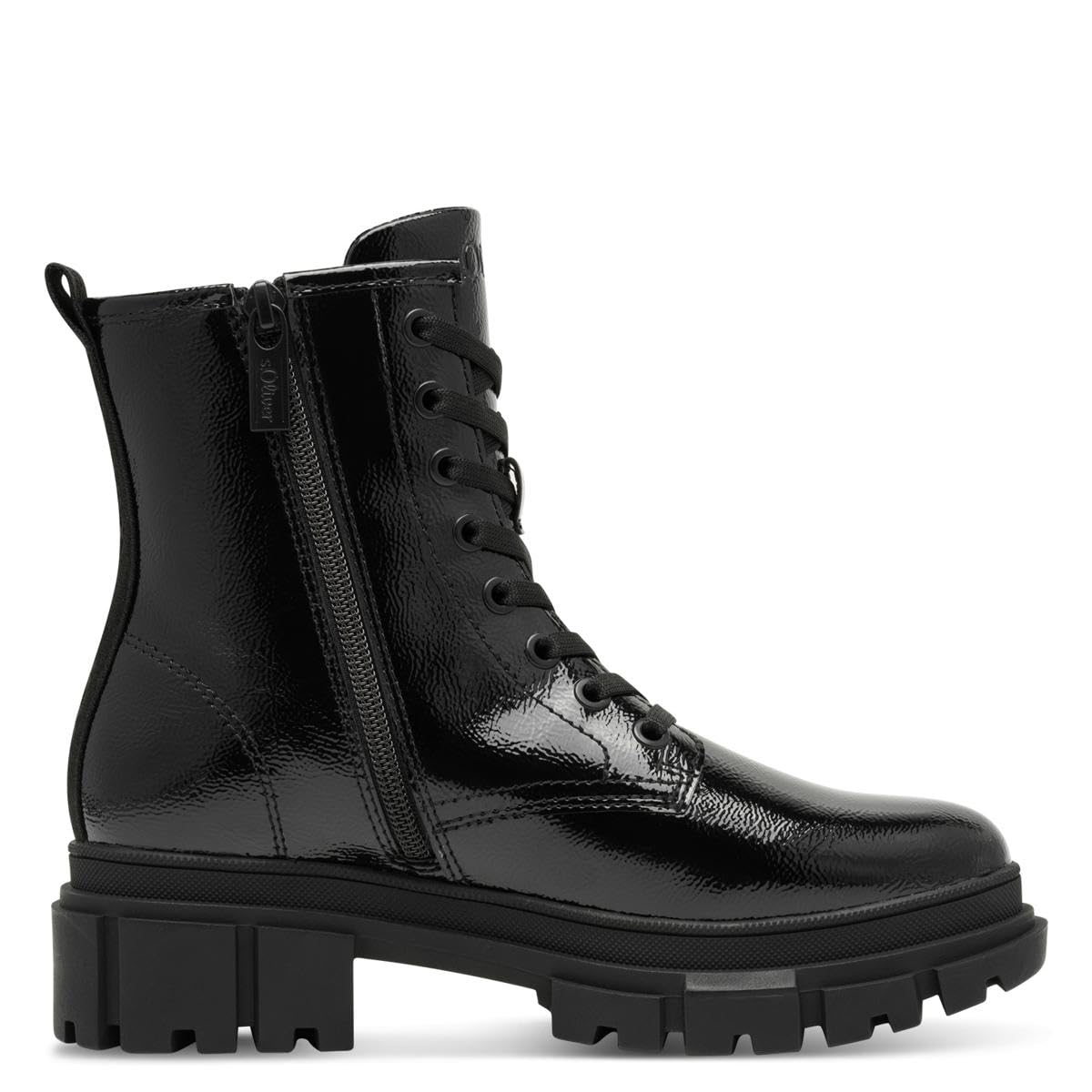 s.Oliver Damen Stiefeletten ohne Absatz zum Schnüren Vegan