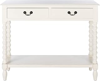 Safavieh Home Collection Athena Distressed White 2-Drawer Console Table