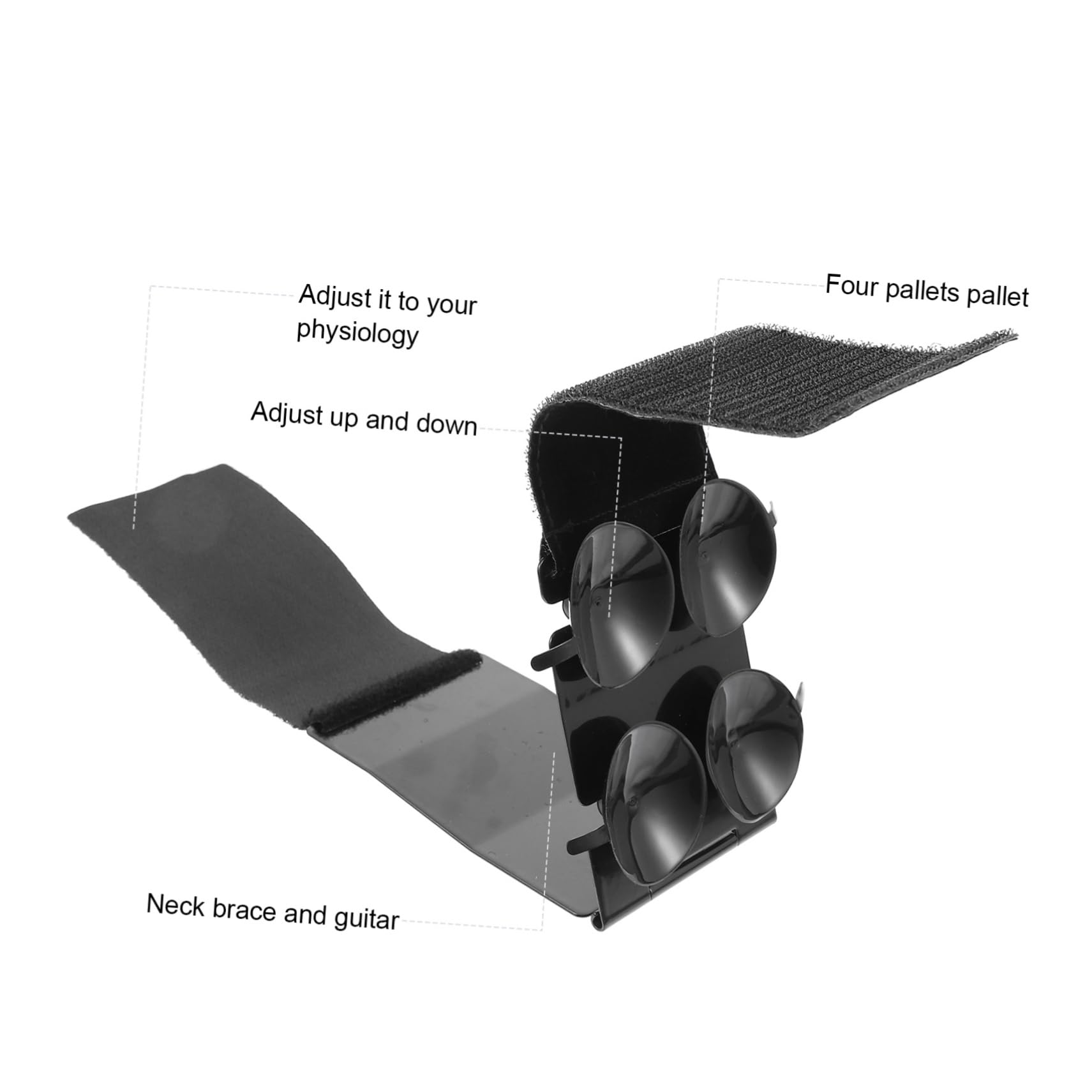 ifundom Supporto Regolabile per Chitarra Acustica Poggiapiedi in Acciaio Inossidabile Accessorio Portatile per Chitarra Steel Rest