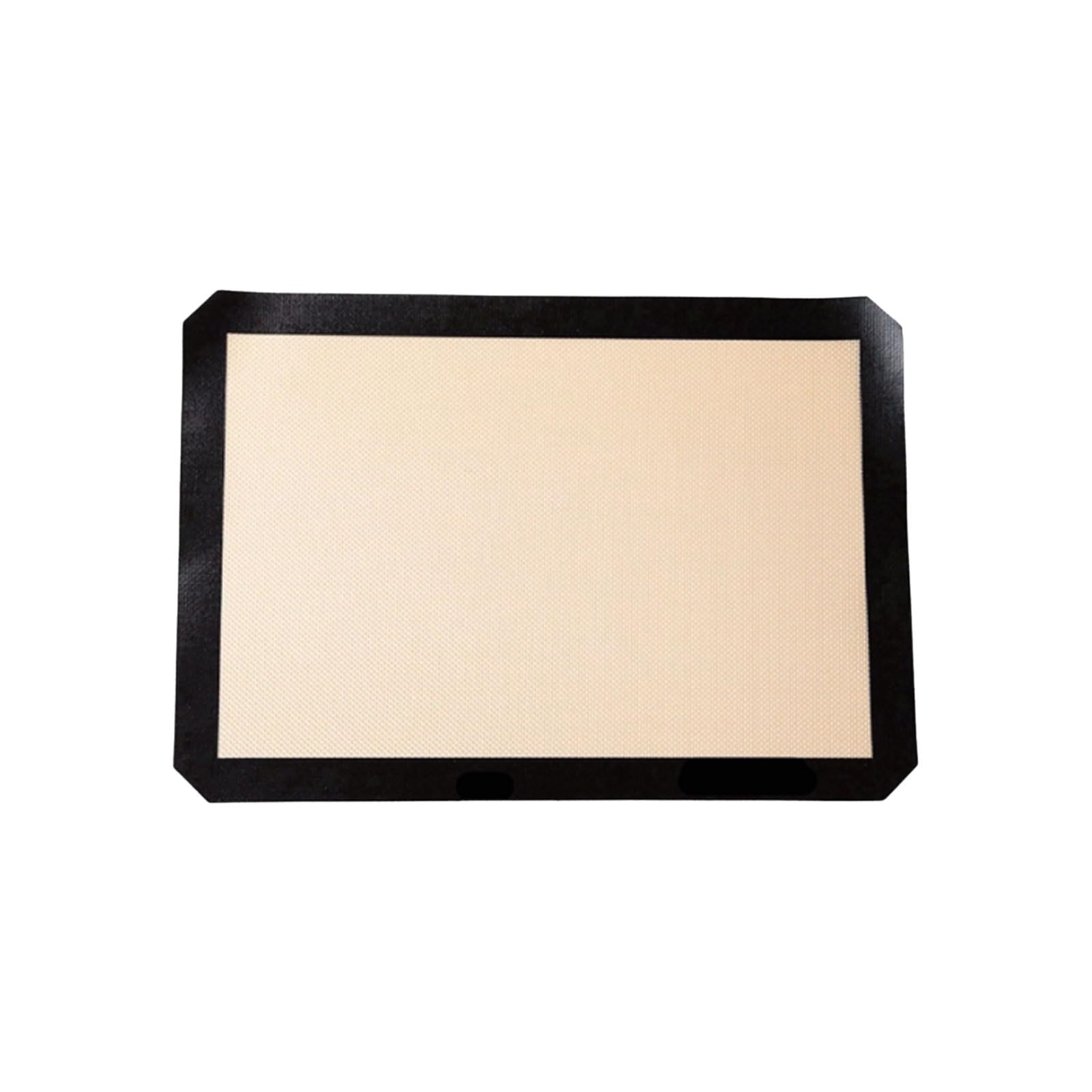 Wiederverwendbar Fiberglas-Silikon-Backmatte, leicht zu reinigen und wiederverwendbar, multifunktionale Antihaft-Silikon-Backmatte Klebt nicht(L)