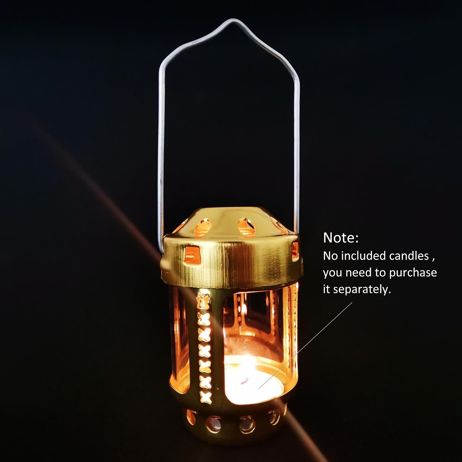 Lampada a candela da campeggio in lega di alluminio 2 PCS