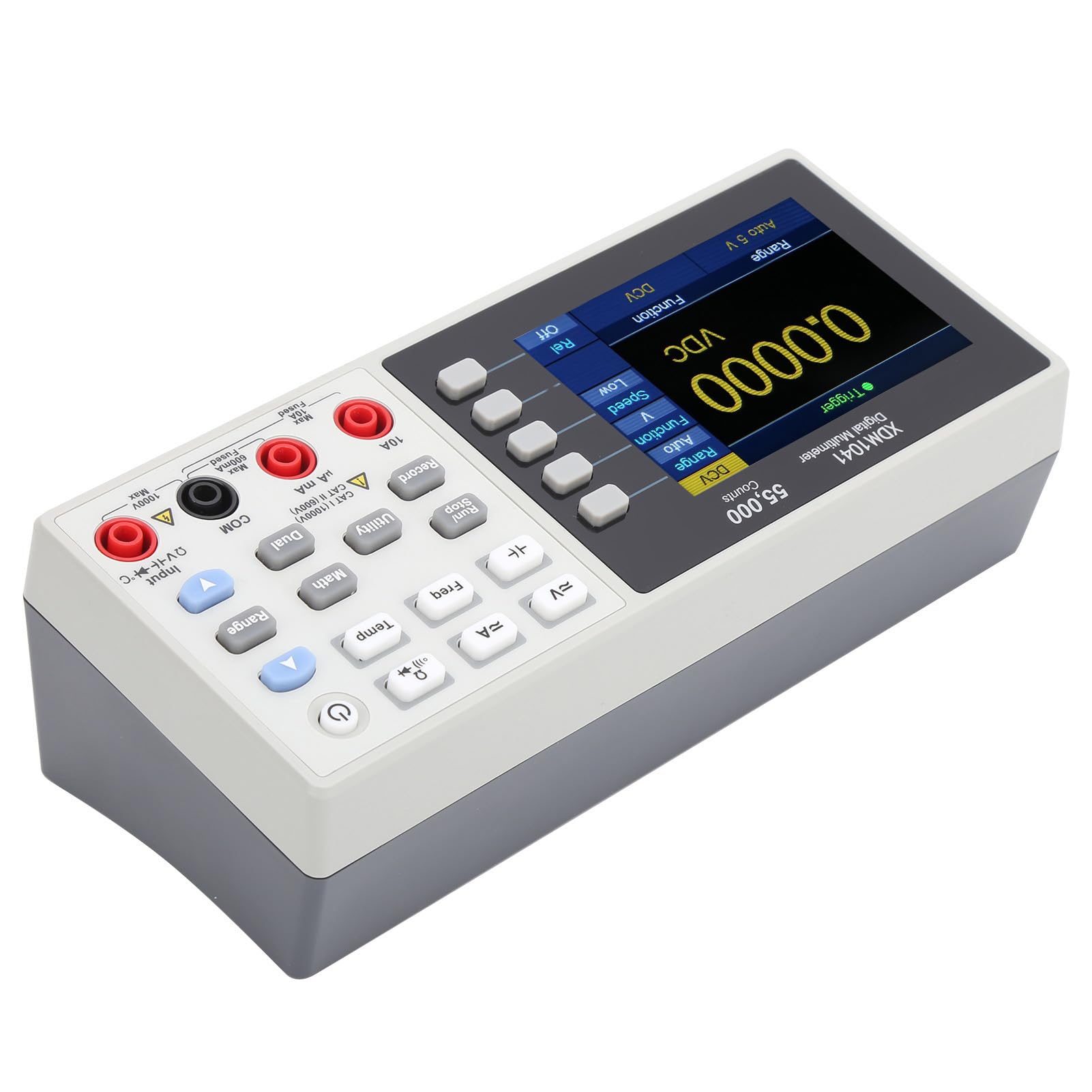 XDM1041 3.5in LCD Mini Desktop Digital Multímetro Verdadero RMS Tempermo Meder para Laboratorios, Fábricas, Entusiastas de la Radio (Enchufe de la UE)