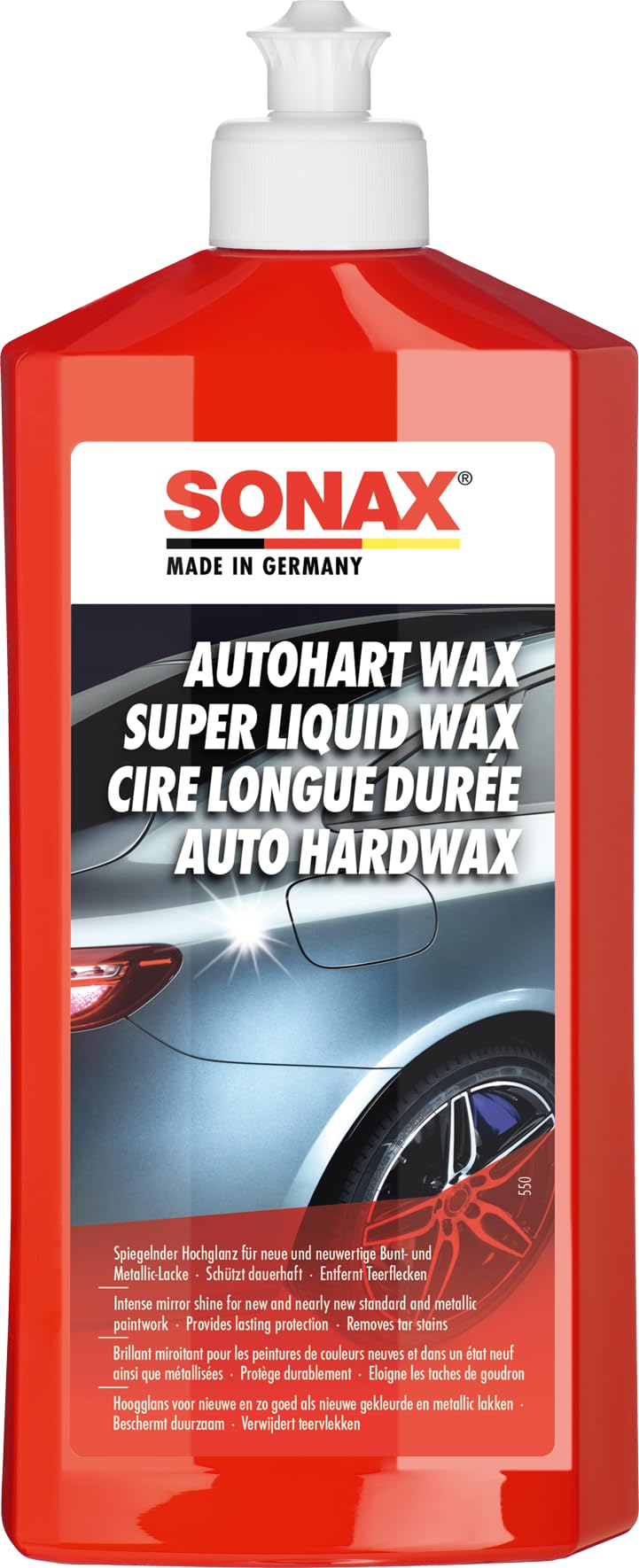 SUPER LIQUID WAX (500 ml) - Intense mirror shine. Intensifies colours. Provides lasting protection. Removes tar stains. | Item-No. 03012000-810