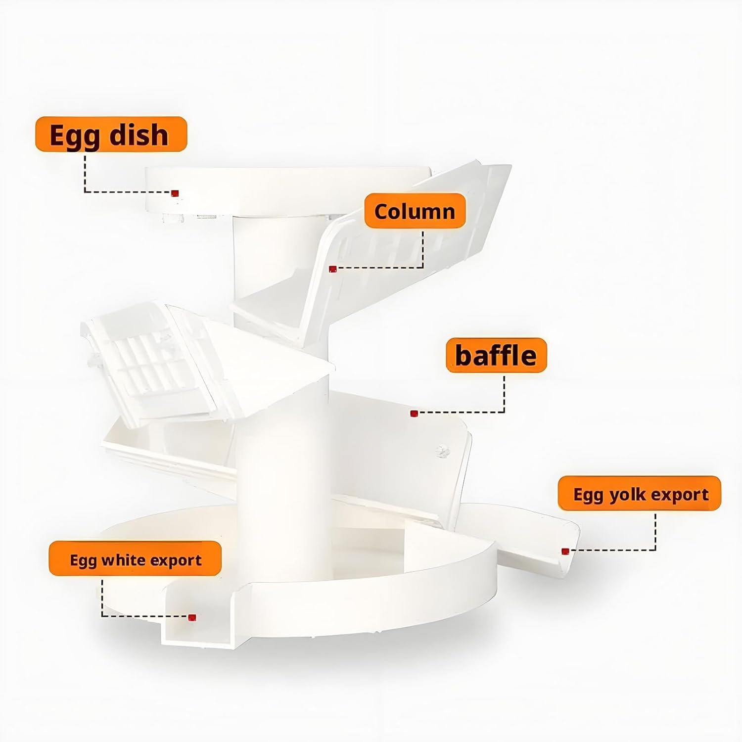 Commercial Egg White Separator,Egg Yolk Separator,Adjustable Egg Filter Splitter Kitchen Tool,Quick Separation,for Baking Cakes,for Restaurants