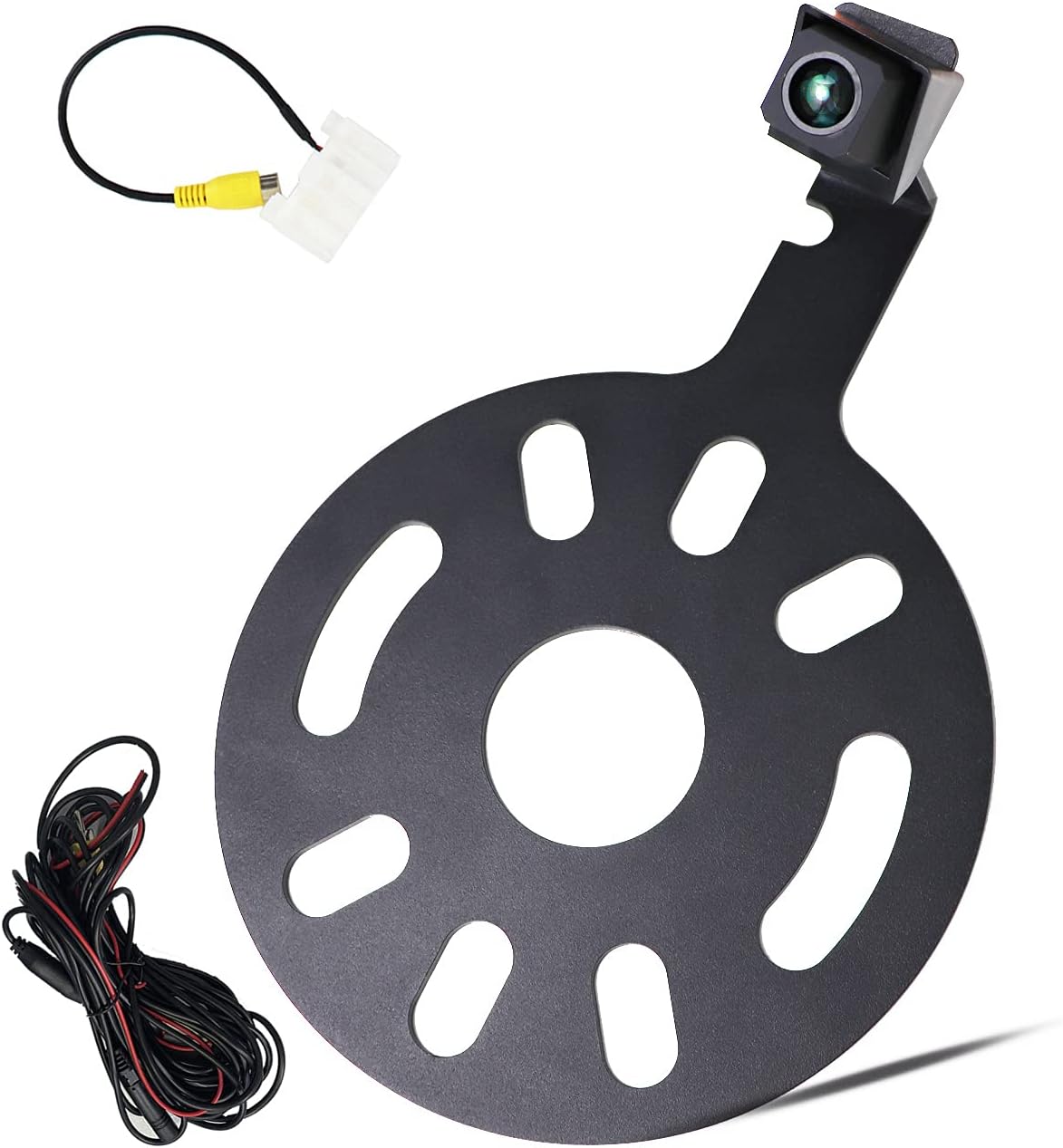 Car Backup Camera Rear View Camera for Jeep Wrangler JK 2007-2018 Spare Tire Mount, Reversing Parking Aftermarket Camera Removable Guidelines with OEM Monito Adapter