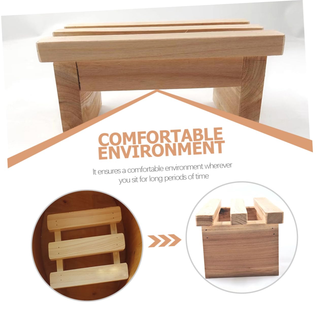 CHILDWEET Taburete De Madera para Niño Niña Y Adultos Escalera Pequeña Reutilizable Banco De Paso Estable Y Duradero para Baño Y Cocina