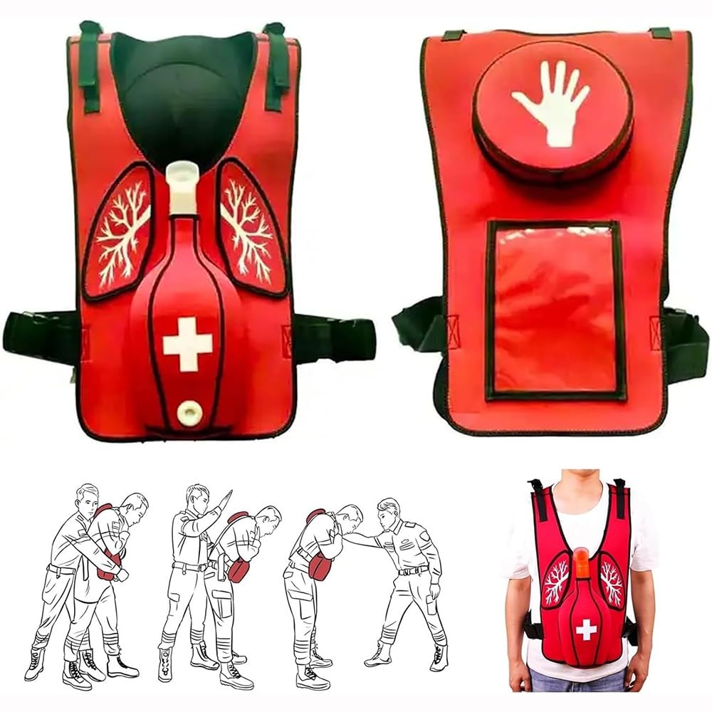 WYWY Chaleco de Entrenamiento antiasfixia Heimlich| Dispositivo para Practicar la Maniobra de Heimlich con Palmadas en la Espalda para Estudiantes de Enfermería