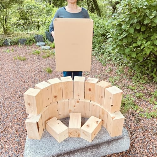 薪 国産檜(ひのき) 角材 105mm × 105mm × 200mm 20本セット 針葉樹 焚き火 BBQ バーベキュー ストーブのサムネイル