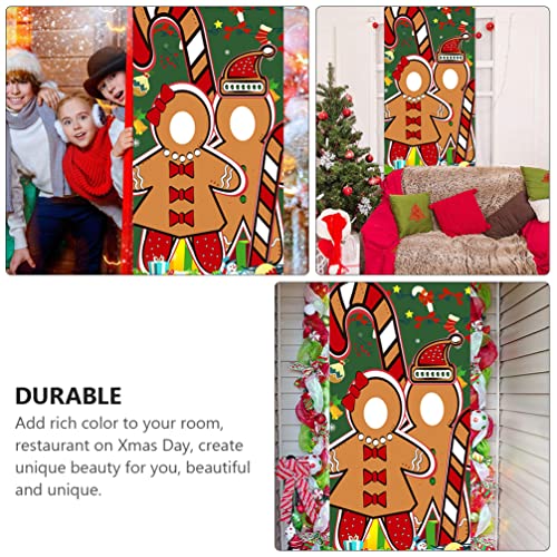 Natal Gingerbread Fotografia Backdrop Bandeira: Lareira Inverno Tapeçaria Do Feriado Fundo Da Foto P